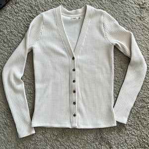 Faherty waffle cardigan